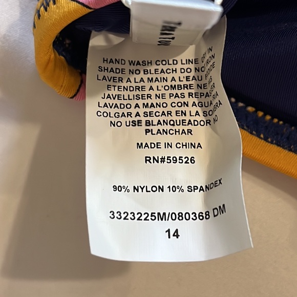 Trina Turk Breeze One Shoulder Ruffle Top Size 14 - Picture 9 of 9